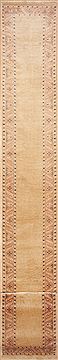 Pishavar Yellow Runner Hand Knotted 2'0" X 21'6"  Area Rug 100-11467