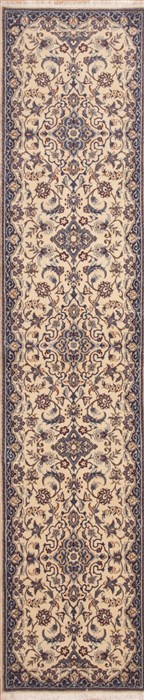 Nain Beige Runner Hand Knotted 20 X 96  Area Rug 100-11469 Image 0