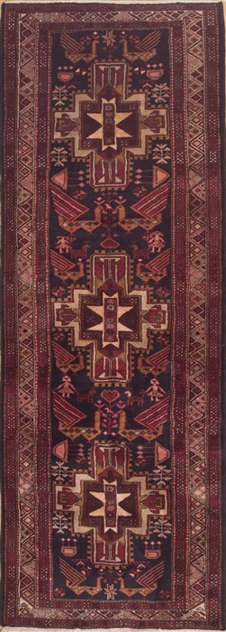 Baluch Red Runner Hand Knotted 39 X 1010  Area Rug 100-11479 Image 0