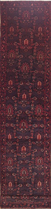 Mussel Red Runner Hand Knotted 35 X 165  Area Rug 100-11480 Image 0