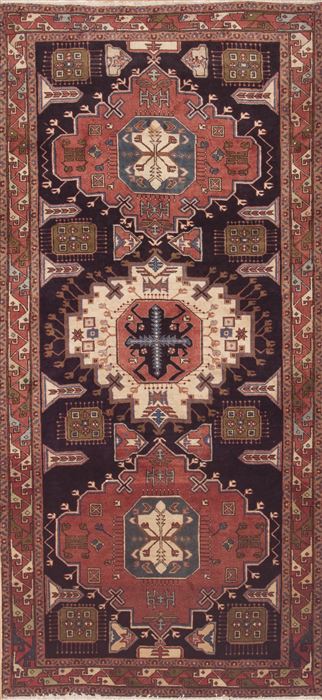 Ardebil Brown Runner Hand Knotted 47 X 910  Area Rug 100-11484 Image 0