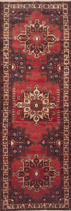 Mussel Red Runner Hand Knotted 38 X 116  Area Rug 100-11485 Image 0