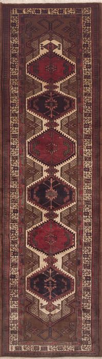 Sarab Brown Runner Hand Knotted 38 X 121  Area Rug 100-11486 Image 0