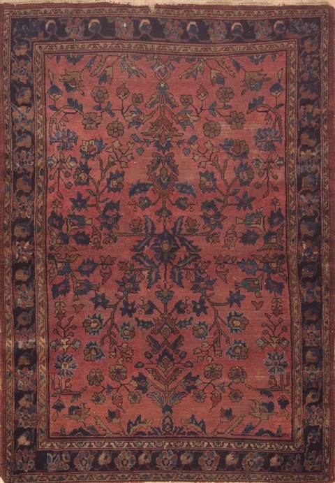 Zanjan Purple Hand Knotted 43 X 60 Area Rug 100-11489 Image 0