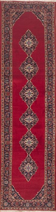 Ardakan Red Runner Hand Knotted 33 X 130  Area Rug 100-11490 Image 0