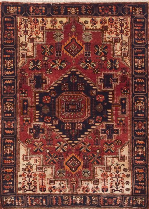Nahavand Brown Hand Knotted 45 X 63 Area Rug 100-11491 Image 0