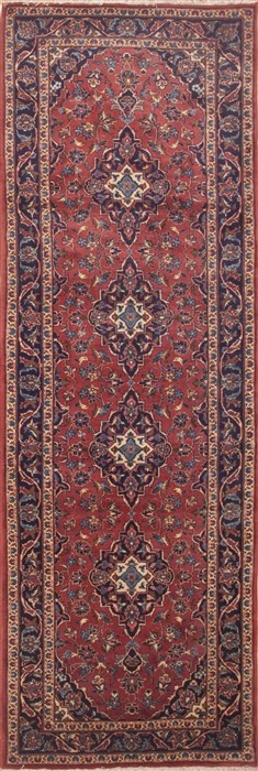 Ardakan Purple Runner Hand Knotted 33 X 99  Area Rug 100-11494 Image 0