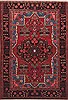 Hamedan Red Hand Knotted 45 X 63  Area Rug 100-11495 Thumb 0