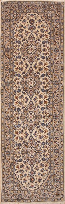 Ardakan Beige Runner Hand Knotted 33 X 102  Area Rug 100-11503 Image 0