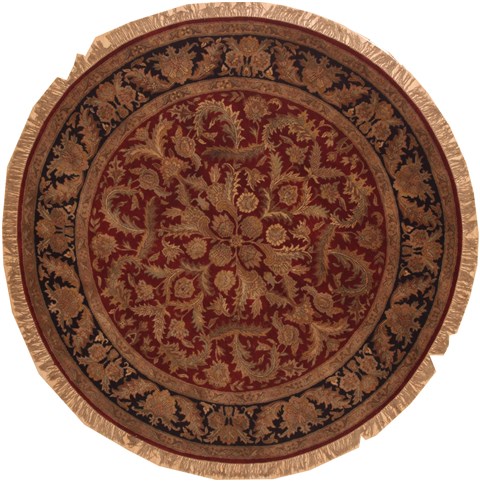 Jaipur Green Round Hand Knotted 80 X 80  Area Rug 100-11510 Image 0