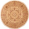 Chobi Yellow Round Hand Knotted 60 X 60  Area Rug 100-11525 Thumb 0