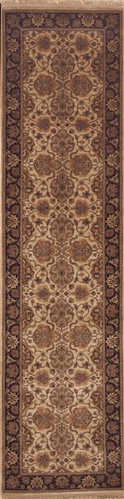 Jaipur Beige Runner Hand Knotted 26 X 100  Area Rug 100-11536 Image 0