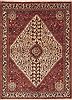 Abadeh Beige Hand Knotted 50 X 69  Area Rug 100-11551 Thumb 0