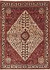 Abadeh Beige Hand Knotted 50 X 69 Area Rug 100-11551 Thumb 0