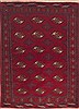 Turkman Red Hand Knotted 38 X 50  Area Rug 100-11558 Thumb 0