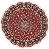 Tabriz Red Round Hand Knotted 50 X 50  Area Rug 100-11563 Thumb 0