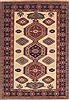 Kazak Beige Hand Knotted 46 X 63  Area Rug 100-11566 Thumb 0