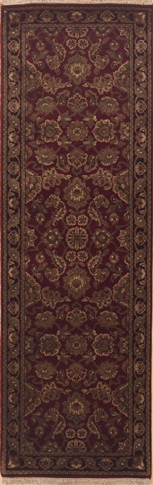 Jaipur Green Runner Hand Knotted 26 X 80  Area Rug 100-11572 Image 0