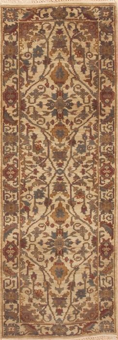 Jaipur Green Runner Hand Knotted 20 X 59  Area Rug 100-11580 Image 0