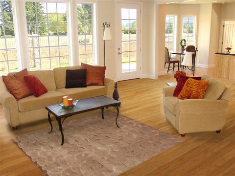 Modern Green Hand Knotted 46 X 68 Area Rug 100-11581 Image 5