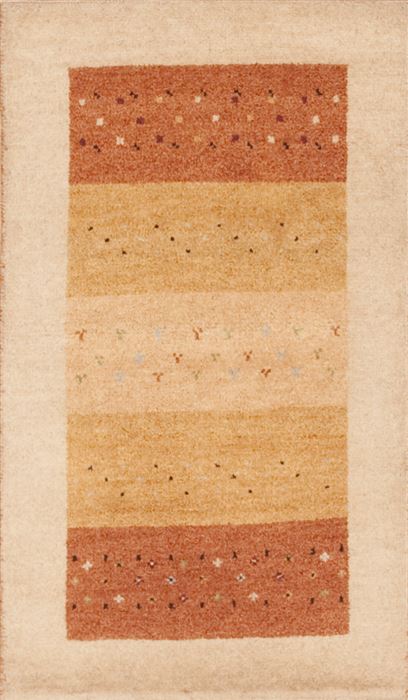 Gabbeh Yellow Hand Knotted 22 X 38 Area Rug 100-11589 Image 0