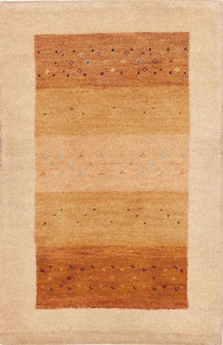 Gabbeh Yellow Hand Knotted 23 X 36 Area Rug 100-11591 Image 0
