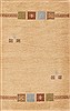 Gabbeh Beige Hand Knotted 23 X 37 Area Rug 100-11592 Thumb 0