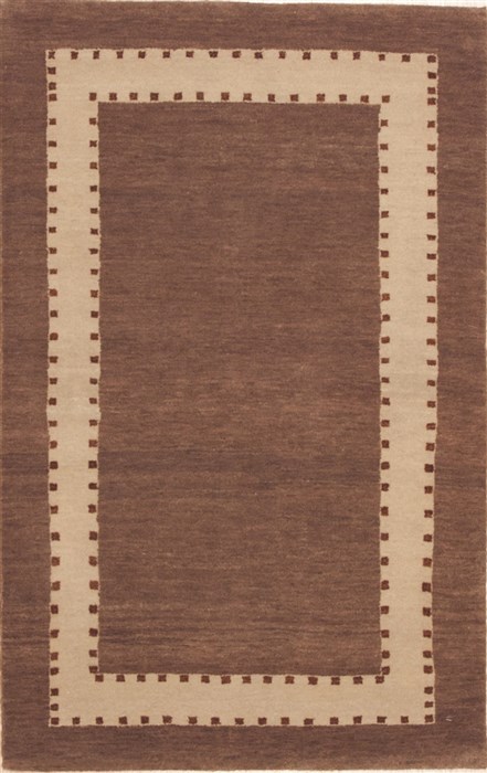 Gabbeh Brown Hand Knotted 27 X 41  Area Rug 100-11597 Image 0