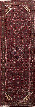 Persian Hamedan Red Runner 10 to 12 ft Wool Carpet 11604