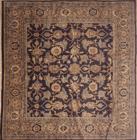 Ardebil Blue Square Hand Knotted 83 X 86  Area Rug 100-11616 Image 0