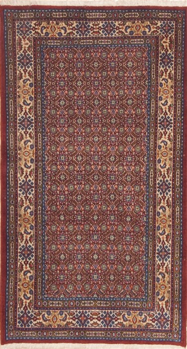 Mood Green Hand Knotted 29 X 411 Area Rug 100-11635 Image 0