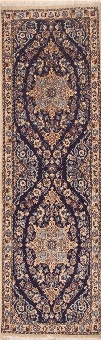 Nain Beige Runner Hand Knotted 20 X 65  Area Rug 100-11639 Image 0