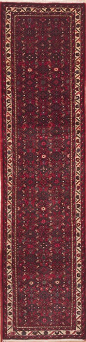Hossein Abad Red Runner Hand Knotted 26 X 910  Area Rug 100-11661 Image 0