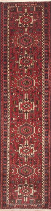 Karajeh Red Runner Hand Knotted 25 X 98  Area Rug 100-11665 Image 0
