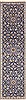Nain Blue Runner Hand Knotted 26 X 96  Area Rug 100-11669 Thumb 0