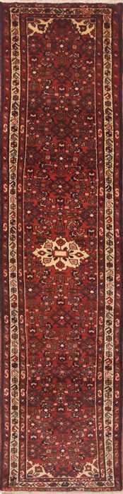 Mussel Red Runner Hand Knotted 26 X 114  Area Rug 100-11679 Image 0