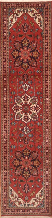 Hamedan Red Runner Hand Knotted 24 X 101  Area Rug 100-11683 Image 0