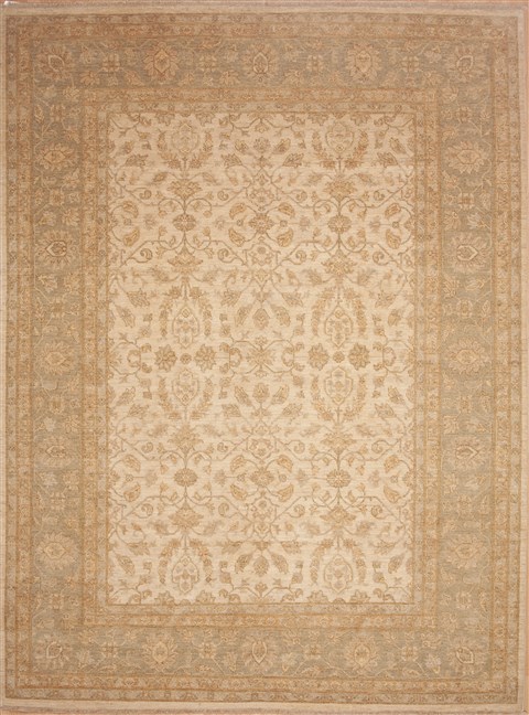 Chobi Yellow Hand Knotted 90 X 122 Area Rug 100-11688 Image 0