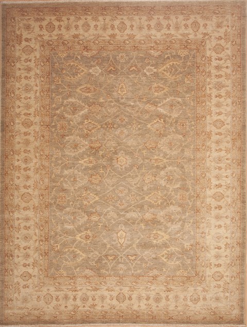 Chobi Green Hand Knotted 92 X 120 Area Rug 100-11689 Image 0