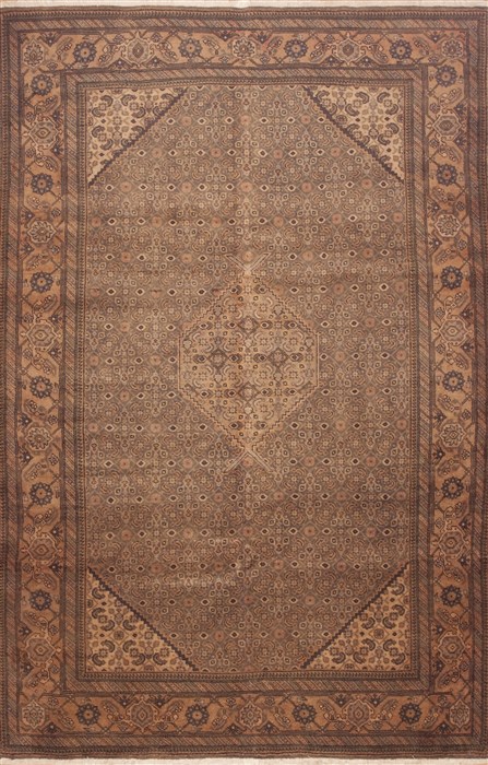 Ardebil Brown Hand Knotted 65 X 99  Area Rug 100-11693 Image 0