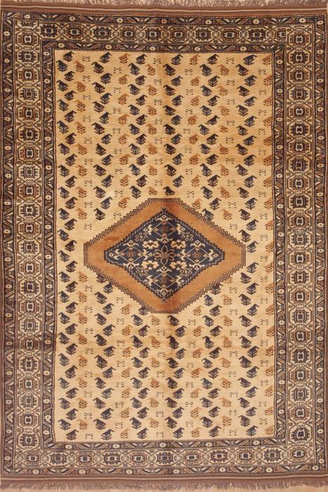 Kazak Yellow Hand Knotted 66 X 96  Area Rug 100-11694 Image 0