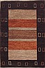 Gabbeh Brown Hand Knotted 43 X 59 Area Rug 100-11699 Thumb 0