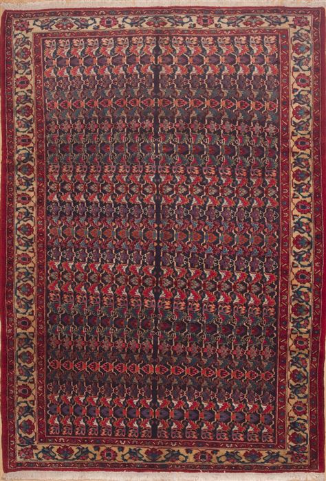 Lilihan Red Hand Knotted 72 X 103 Area Rug 100-11702 Image 0