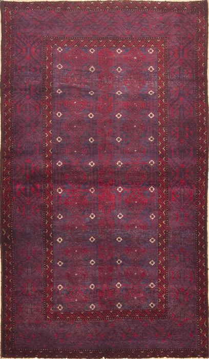 Baluch Red Hand Knotted 37 X 65 Area Rug 100-11706 Image 0