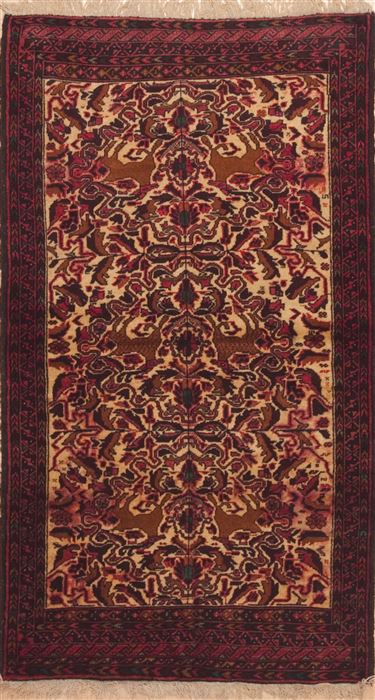 Pishavar Red Hand Knotted 33 X 511  Area Rug 100-11719 Image 0