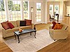 Modern Beige Hand Knotted 80 X 911  Area Rug 100-11721 Thumb 4