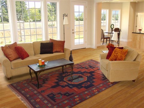 Kazak Red Hand Knotted 70 X 99 Area Rug 100-11722 Image 4