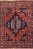 Kazak Red Hand Knotted 70 X 99  Area Rug 100-11722 Thumb 0