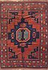 Kazak Red Hand Knotted 70 X 99 Area Rug 100-11722 Thumb 0