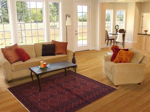 Baluch Red Hand Knotted 37 X 64 Area Rug 100-11734 Image 5